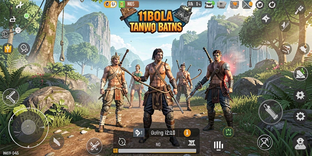 Screenshot gameplay 11BOLA menampilkan eksplorasi dunia terbuka yang luas dan interaktif.