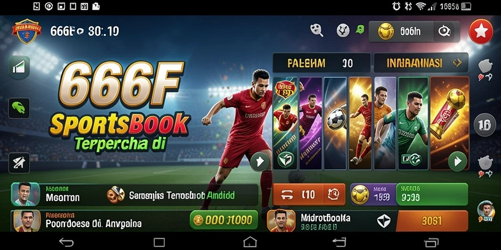 Tampilan gameplay menarik dalam aplikasi Sportsbook 666F.
