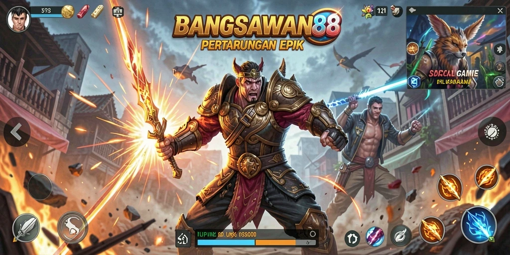 Tampilan gameplay mendebarkan dalam BANGSAWAN88 yang penuh aksi.