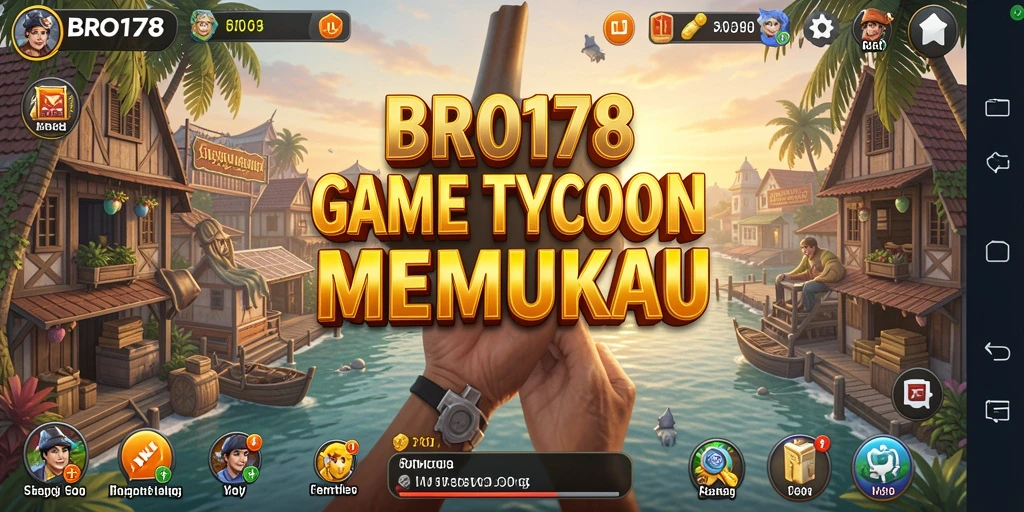 Tampilan screenshot utama BRO178 yang menunjukkan keseruan gameplay Tycoon.