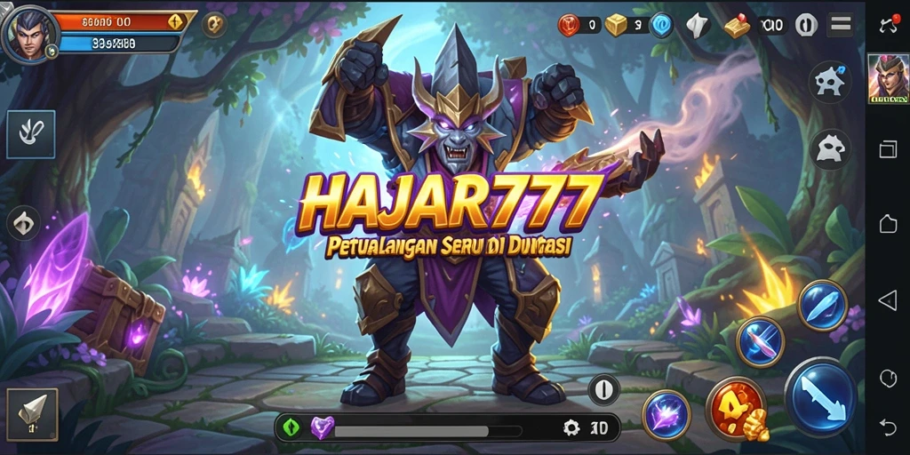 Gameplay petualangan seru di dunia fantasi.