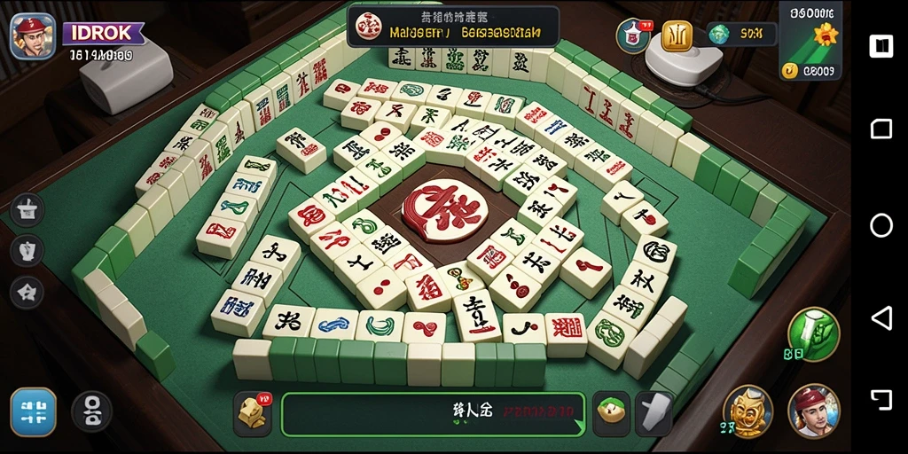 Screenshot gameplay IDROK yang menampilkan keseruan permainan Mahjong.