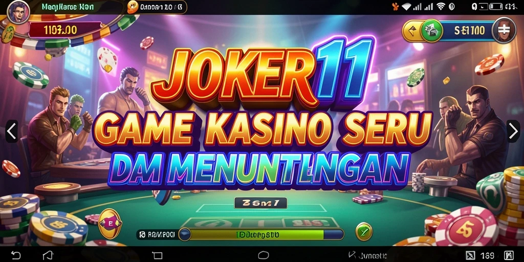 Screenshot JOKER11 menampilkan gameplay Kasino yang menarik dan penuh warna.