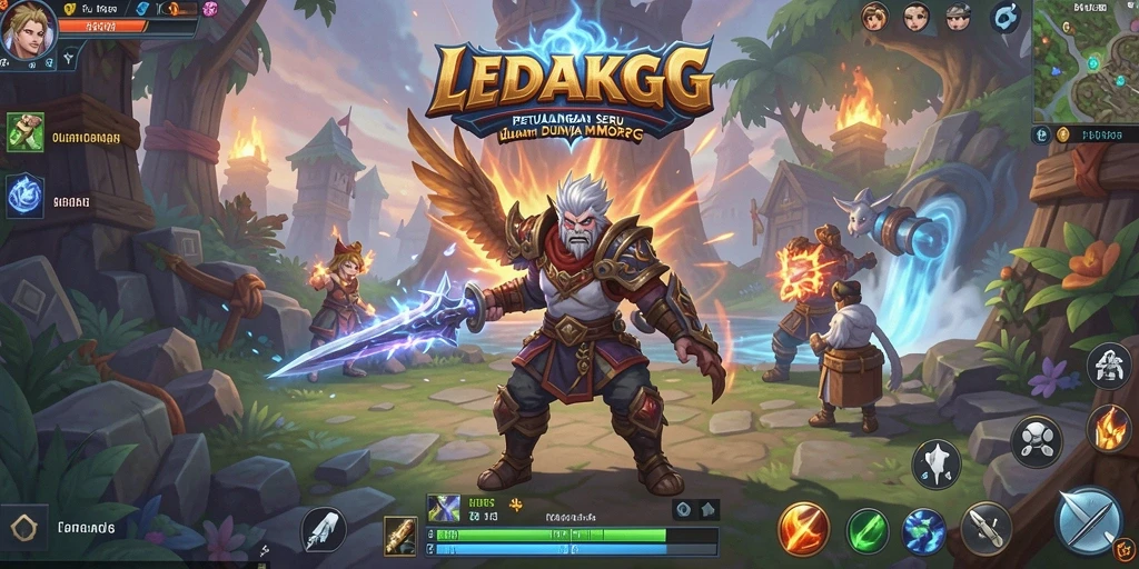 Tampilan gameplay seru dalam dunia petualangan MMORPG LEDAKGG.