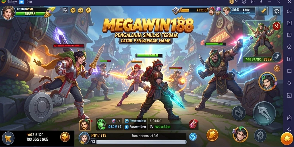 Gameplay MEGAWIN188 dengan grafis menarik dan interaksi sosial.