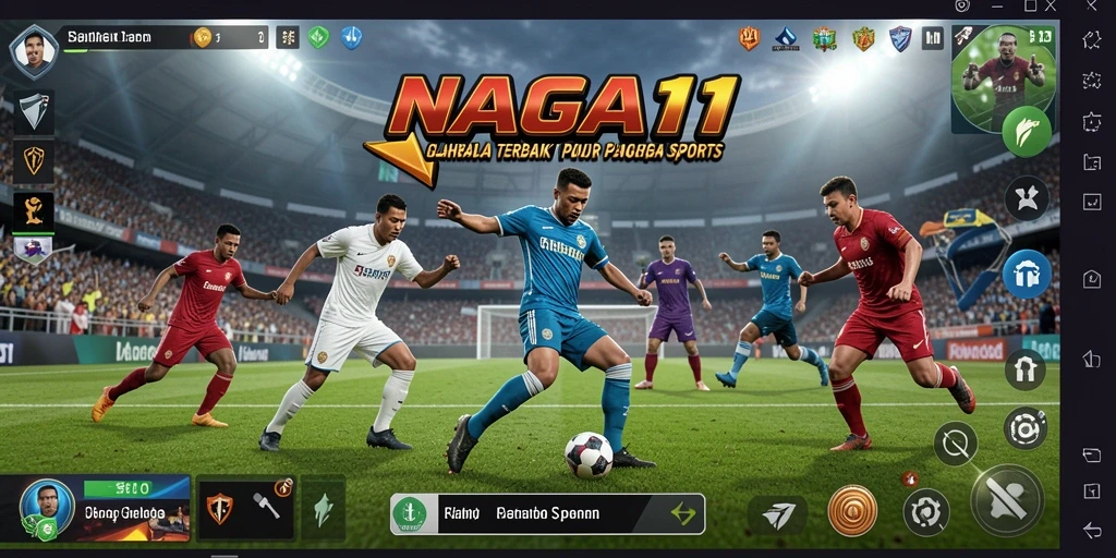 Tampilan gameplay seru dari NAGA11 yang menampilkan aksi olahraga mendebarkan.