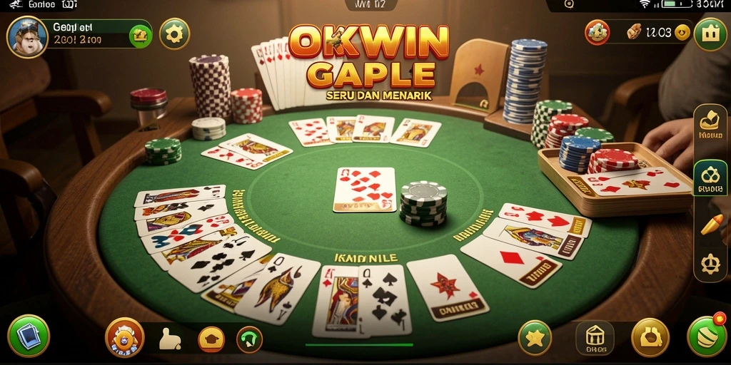 Tampilan strategi permainan Gaple yang menarik dan seru.