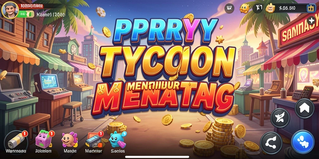 Tampilan gameplay PPRRYY menampilkan keseruan membangun bisnis.