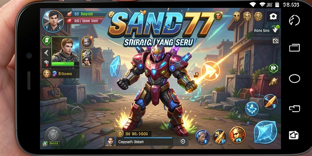 Tampilan gameplay SAND77 yang mendebarkan dengan strategi mendalam.