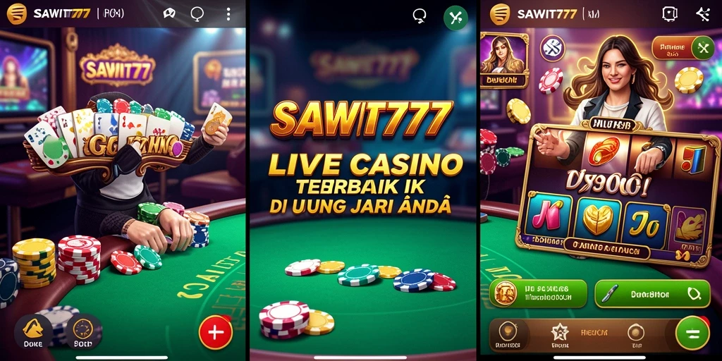 Gameplay mendebarkan SAWIT777 dalam suasana Live Casino.