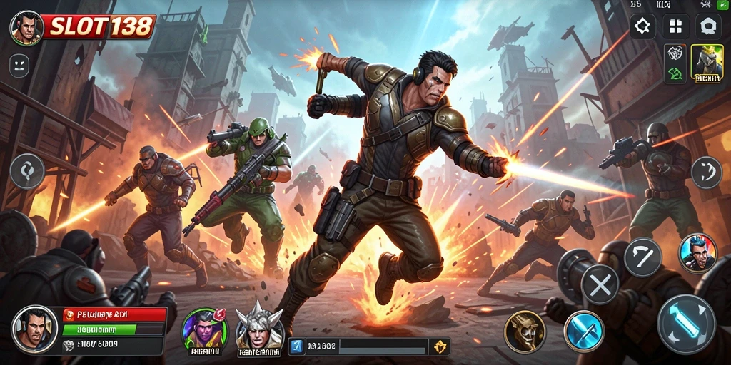 Screenshot gameplay <strong>SLOT138</strong> dengan aksi seru yang menggugah semangat.