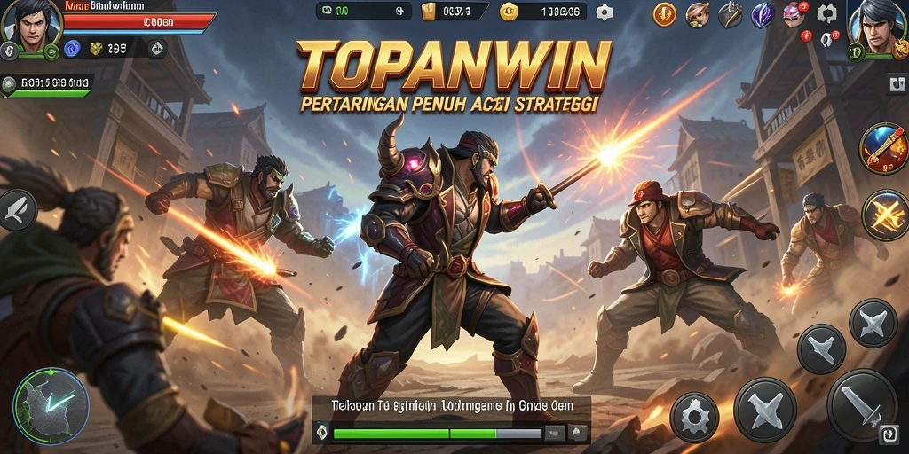 Tampilan aksi mendebarkan dari gameplay TOPANWIN yang penuh strategi.