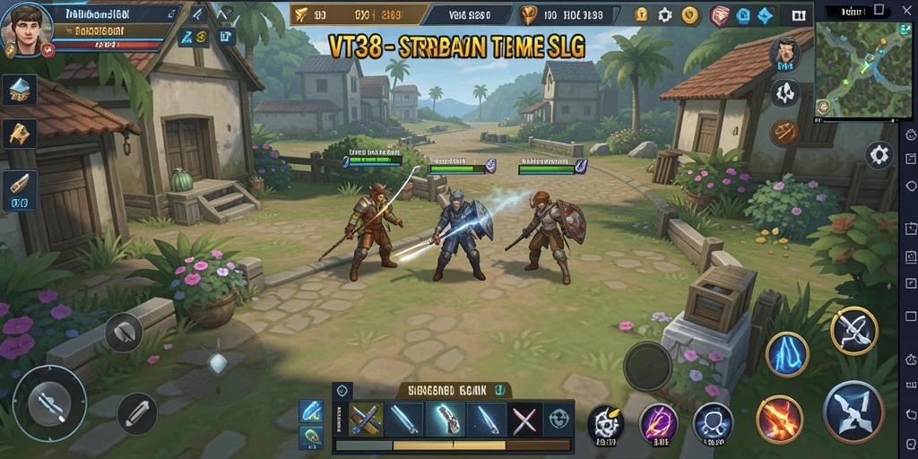 Tampilan gameplay yang mendebarkan dalam VT38 dengan strategi yang cerdas.