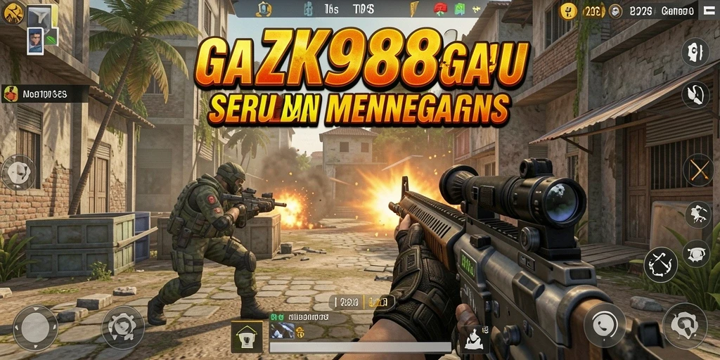 Tampilan gameplay ZK988 yang menegangkan dan penuh aksi TPS.
