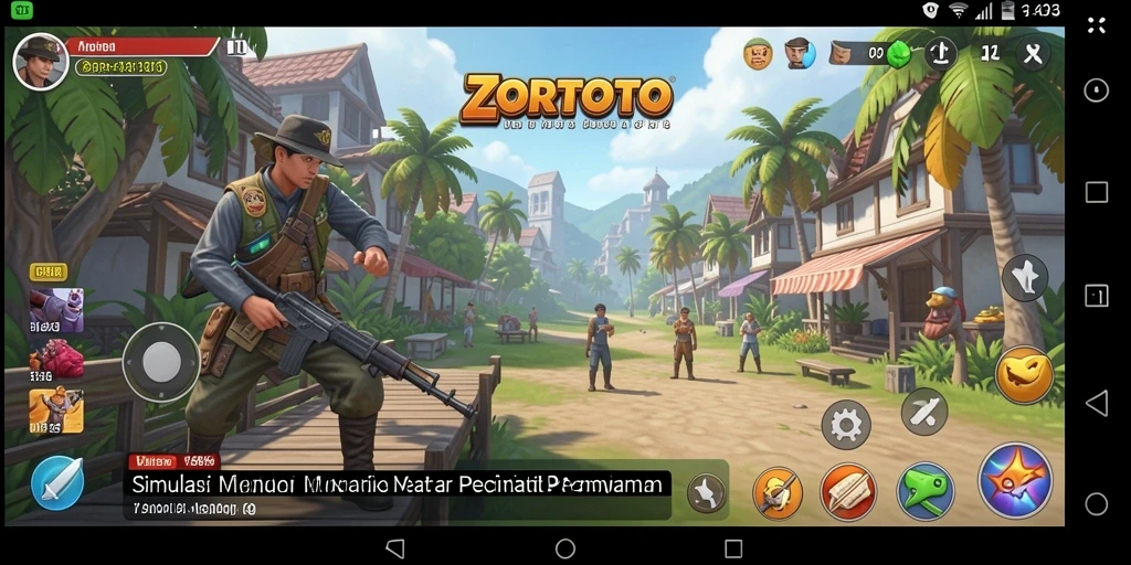Screenshot gameplay ZORTOTO dengan tampilan yang menarik dan interaktif.